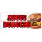 Signmission ANGUS BURGERS BANNER SIGN broiled charbroiled cheeseburgers beef usda B-96 Angus Burgers - alternate 1